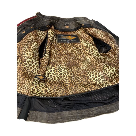 Power Trip Womens Brown Leather Motorcycle casual Jacket SKU 9247 - Picture 9 of 16